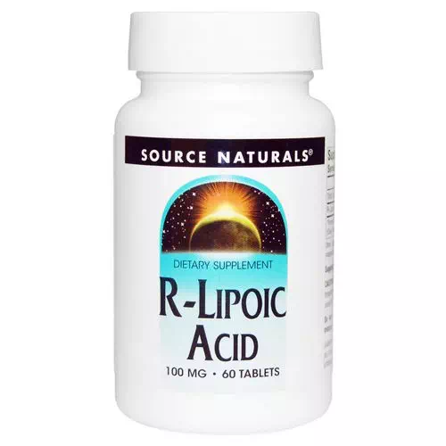 Source Naturals, R-Lipoic Acid, 100 mg, 60 Tablets Review