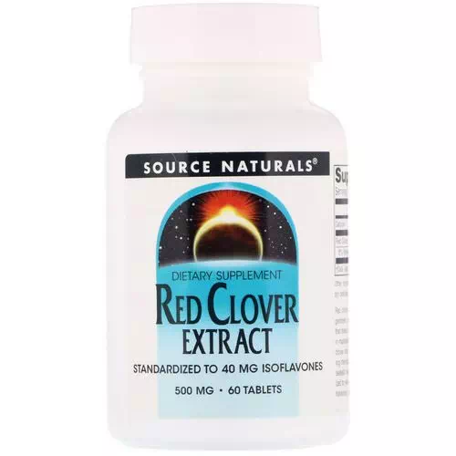 Source Naturals, Red Clover Extract, 500 mg, 60 Tablets Review