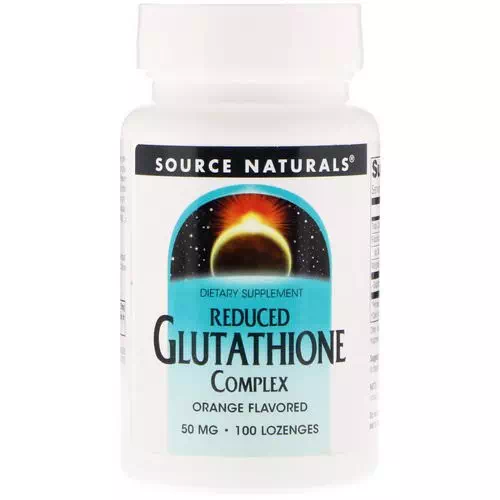 Source Naturals, Reduced Glutathione Complex, Orange Flavored, 50 mg, 100 Lozenges Review