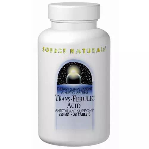 Source Naturals, Trans-Ferulic Acid, 250 mg, 30 Tablets Review
