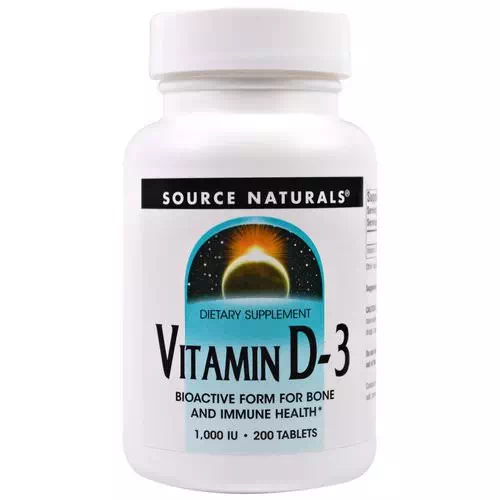 Source Naturals, Vitamin D-3, 1,000 IU, 200 Tablets Review