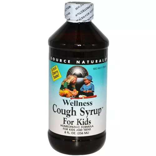 Source Naturals, Wellness Cough Syrup For Kids, Great Cherry Taste, 8 fl oz (236 ml) Review