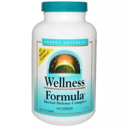 Source Naturals, Wellness Formula, Herbal Defense Complex, 240 Capsules Review