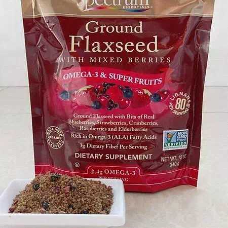Spectrum Essentials, Ground Flaxseed with Mixed Berries, 12 oz (340 g) Review