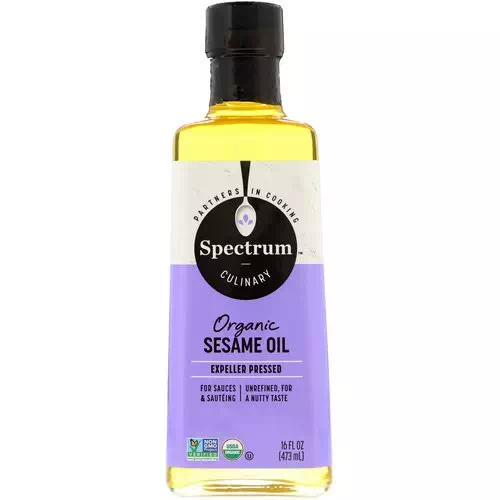 Spectrum Culinary, Organic Sesame Oil, Expeller Pressed, 16 fl oz (473 ml) Review