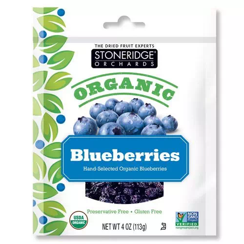 Stoneridge Orchards, Organic Blueberries, 4 oz (113 g) Review