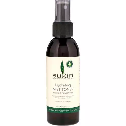 Sukin, Hydrating Mist Toner, 4.23 fl oz (125 ml) Review