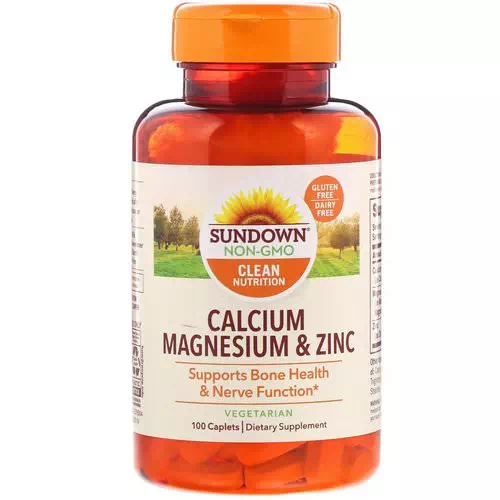 Sundown Naturals, Calcium Magnesium & Zinc, 100 Caplets Review