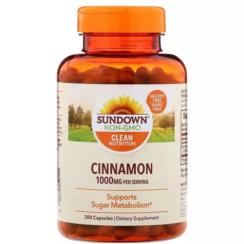 Sundown Naturals, Cinnamon, 1000 mg, 200 Capsules Review