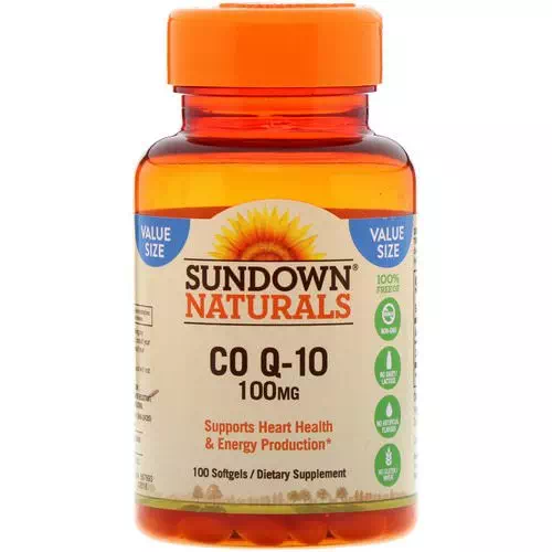 Sundown Naturals, Co Q-10, 100 mg, 100 Softgels Review
