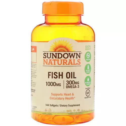 Sundown Naturals, Fish Oil, 1000 mg, 144 Softgels Review