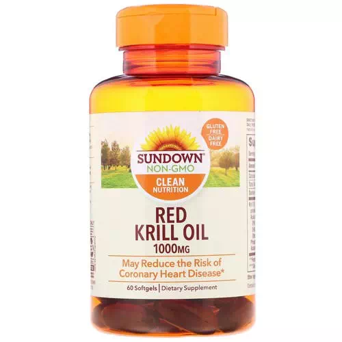 Sundown Naturals, Red Krill Oil, 1000 mg, 60 Softgels Review