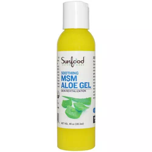 Sunfood, MSM Aloe Gel, Skin Revitalization, 4 fl oz (118.3 ml) Review