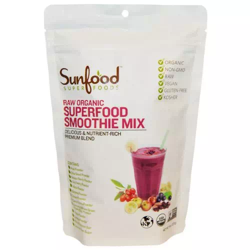 Sunfood, Raw Organic Superfood Smoothie Mix, 8 oz (227 g) Review