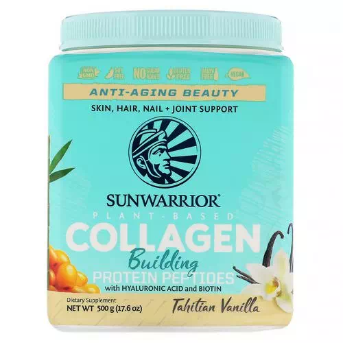 Sunwarrior, Collagen Building Protein Peptides, Tahitian Vanilla, 17.6 oz (500 g) Review