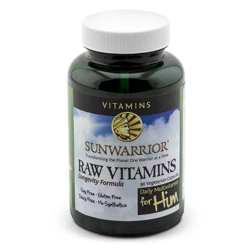 Sunwarrior, Raw Vitamins, Daily Multivitamin for Him, 90 Veggie Caps Review