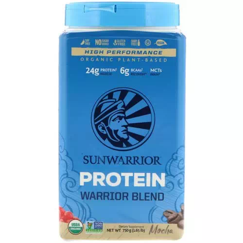 Sunwarrior, Warrior Blend Protein, Organic Plant-Based, Mocha, 1.65 lb (750 g) Review