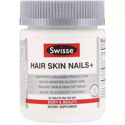 Swisse, Ultiboost, Hair Skin Nails+, 60 Tablets Review