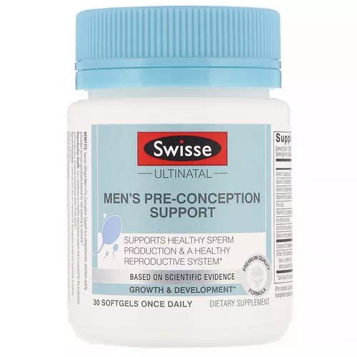 Swisse, Ultinatal, Men's Pre-Conception Support, 30 Softgels Review
