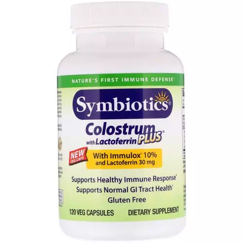 Symbiotics, Colostrum with Lactoferrin Plus, 120 Veg Capsules Review