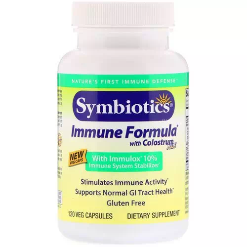 Symbiotics, Immune Formula, with Colostrum Plus, 120 Veg Capsules Review