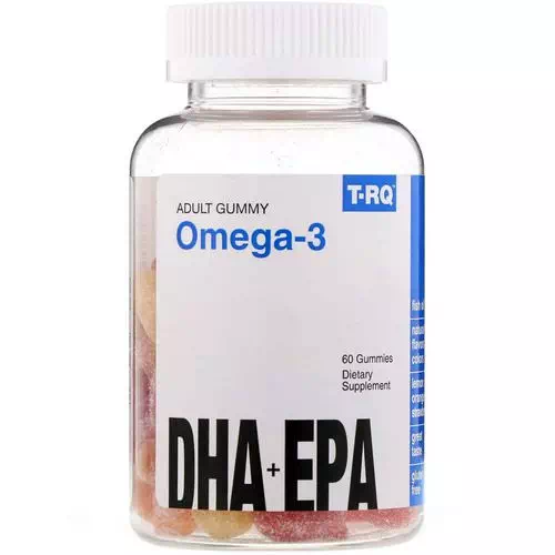 T-RQ, Adult Gummy Omega-3, DHA + EPA, Lemon, Orange, Strawberry, 60 Gummies Review