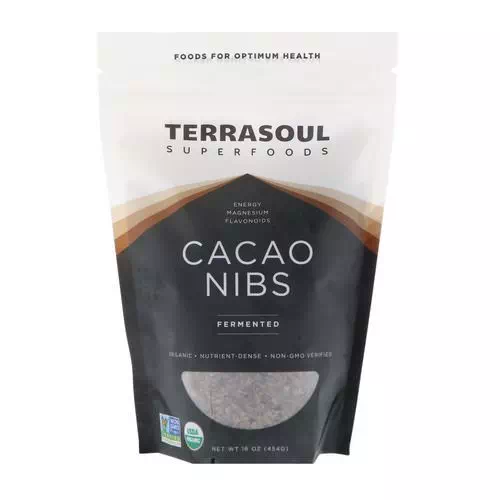 Terrasoul Superfoods, Cacao Nibs, Fermented, 16 oz (454 g) Review