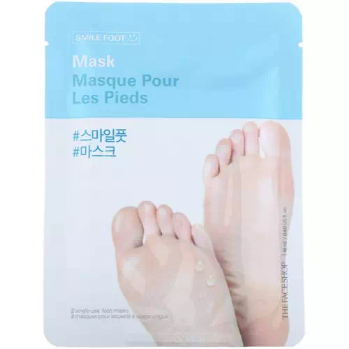 The Face Shop, Smile Foot Mask, 2 Single-Use Foot Masks Review