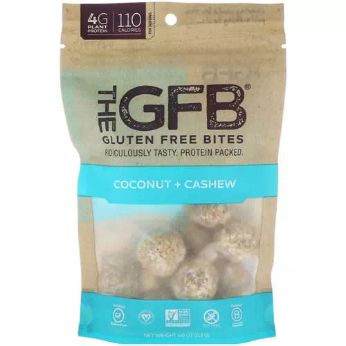 The GFB, Gluten Free Bites, Coconut + Cashew, 4.0 oz (113 g) Review