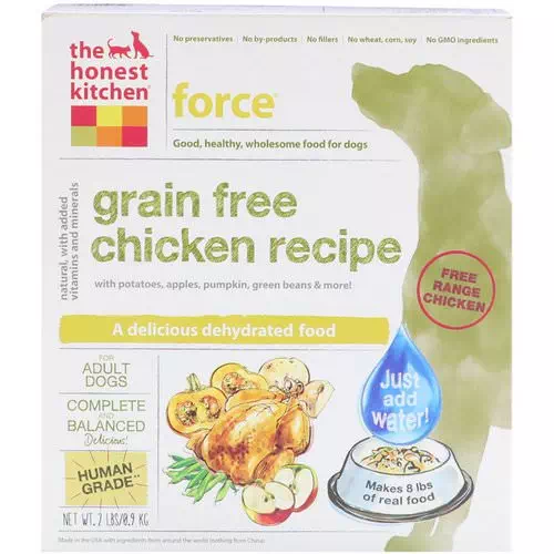 The Honest Kitchen, Force, Grain-Free Dehydrated Dog Food, Chicken Recipe, 2 lbs (0.9 kg) Review