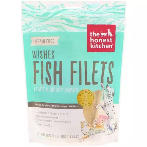 The Honest Kitchen, Wishes Fish Filets, Light & Crispy Snaps, For Dogs and Cats, 3 oz (85 g) Review