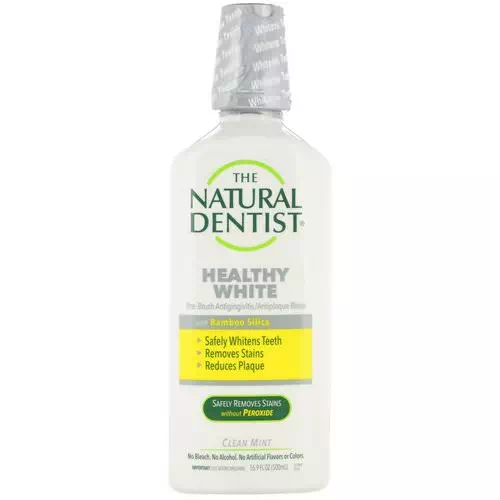 The Natural Dentist, Healthy White, Pre-Brush Antigingivitis/Antiplaque Rinse, Clean Mint, 16.9 fl oz (500 ml) Review