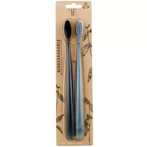 The Natural Family Co, Biodegradable Cornstarch Toothbrush, Soft, 2 Toothbrushes Review