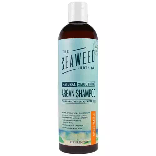 The Seaweed Bath Co, Natural Smoothing Argan Shampoo, Citrus Vanilla, 12 fl oz (360 ml) Review
