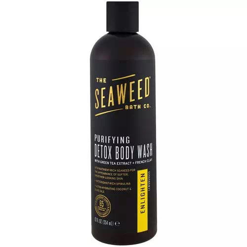 The Seaweed Bath Co, Purifying Detox Body Wash, Enlighten, Lemongrass, 12 fl oz (354 ml) Review