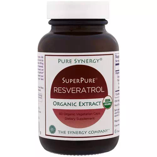 The Synergy Company, Pure Synergy, Organic Super Pure Resveratrol Organic Extract, 60 Organic Veggie Caps Review
