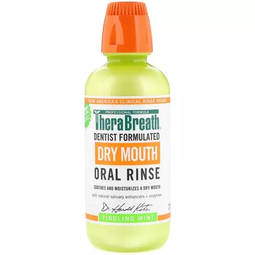 TheraBreath, Dry Mouth Oral Rinse, Tingling Mint, 16 fl oz (473 ml) Review