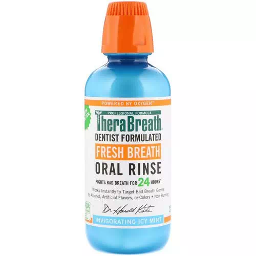 TheraBreath, Fresh Breath Oral Rinse, Invigorating Icy Mint Flavor, 16 fl oz (473 ml) Review
