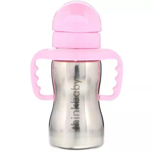 Think, Thinkbaby, Thinkster of Steel Bottle, Pink, 1 Straw Bottle, 9 oz (260 ml) Review