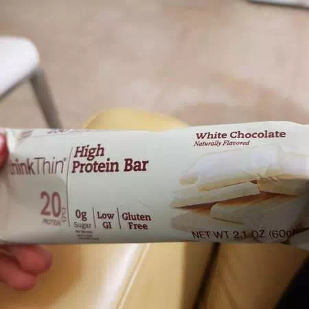 High Protein Bars, White Chocolate