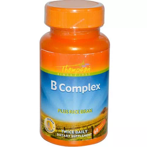 Thompson, B Complex, Plus Rice Bran, 60 Tablets Review