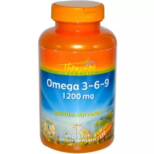 Thompson, Omega 3-6-9, 1200 mg, 120 Softgels Review