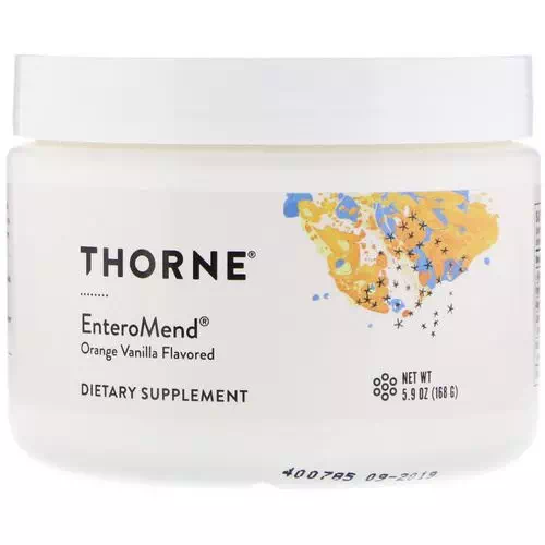 Thorne Research, EnteroMend, Orange Vanilla, 5.9 oz (168 g) Review