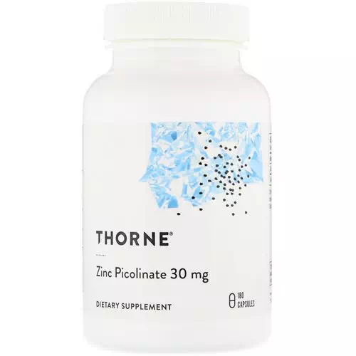 Thorne Research, Zinc Picolinate, 30 mg, 180 Capsules Review