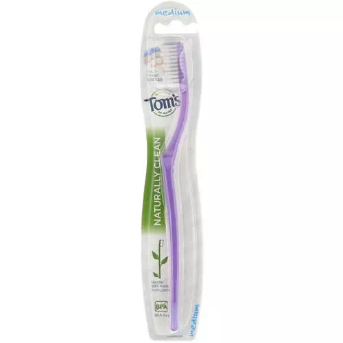 Tom's of Maine, Naturally Clean Toothbrush, Medium, 1 Toothbrush Review