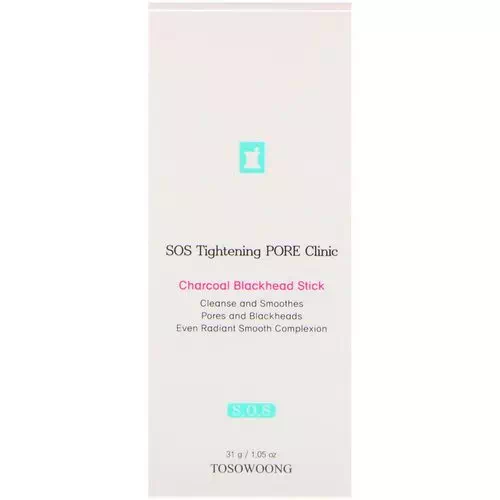 Tosowoong, SOS Tightening Pore Clinic Charcoal Blackhead Stick, 1.05 oz (31 g) Review