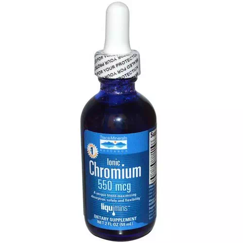 Trace Minerals Research, Ionic Chromium, 550 mcg, 2 fl oz (59 ml) Review