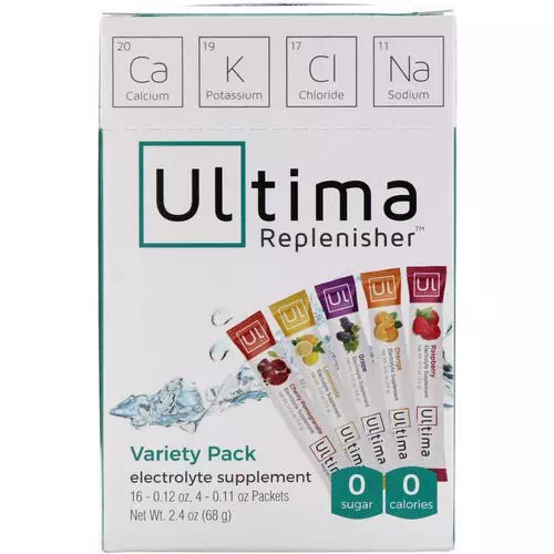 Ultima Replenisher, Electrolyte Supplement, Variety Pack, 20 Packets, 2.4 oz (68 g) Review