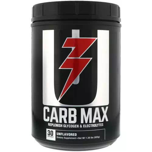 Universal Nutrition, Carb Max, Replenish Glycogen & Electrolytes, Unflavored, 1.39 lb (632 g) Review