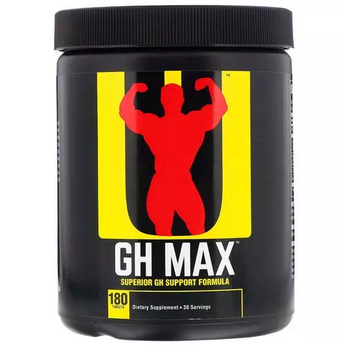 Universal Nutrition, GH Max, Superior GH Support Formula, 180 Tablets Review